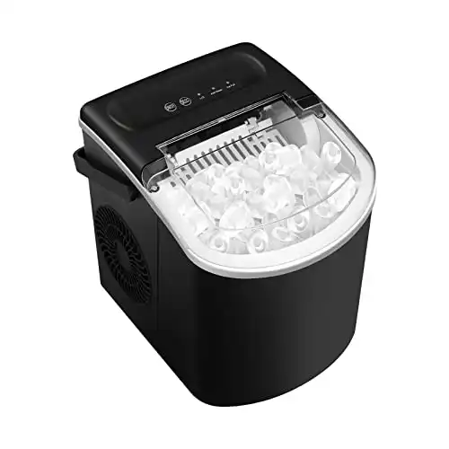 Silonn Ice Maker Countertop, Portable Ice Machine with Carry